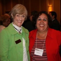 Krouse (left) with Bellevance