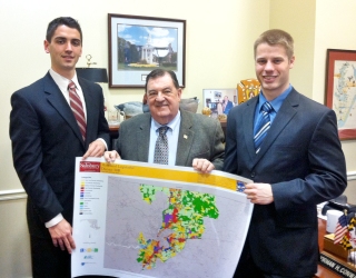 John Lorman, Delegate Norman Conway and Christian Zumstein