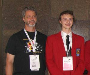 Miles and Brown (right) at SkillsUSA