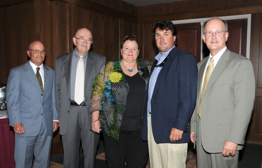 Richard Givens II, Peter Jackson and Peter Roskovich with Greg Prince