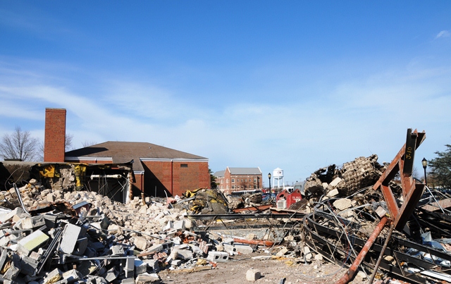 Caruthers Hall demolition