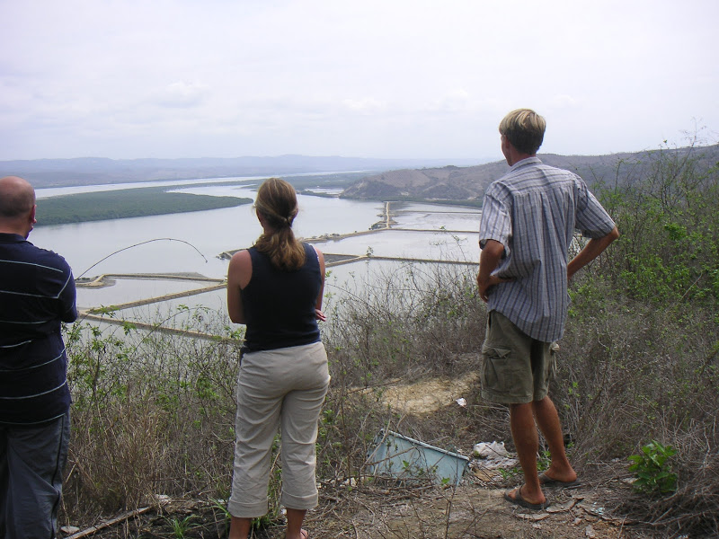 Hamilton (left) overlooking Chone Estuary