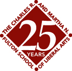 Fulton School of Liberal Arts 25 Years logo