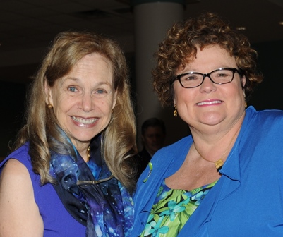 Mitzi Perdue with President Janet Dudley-Eshbach