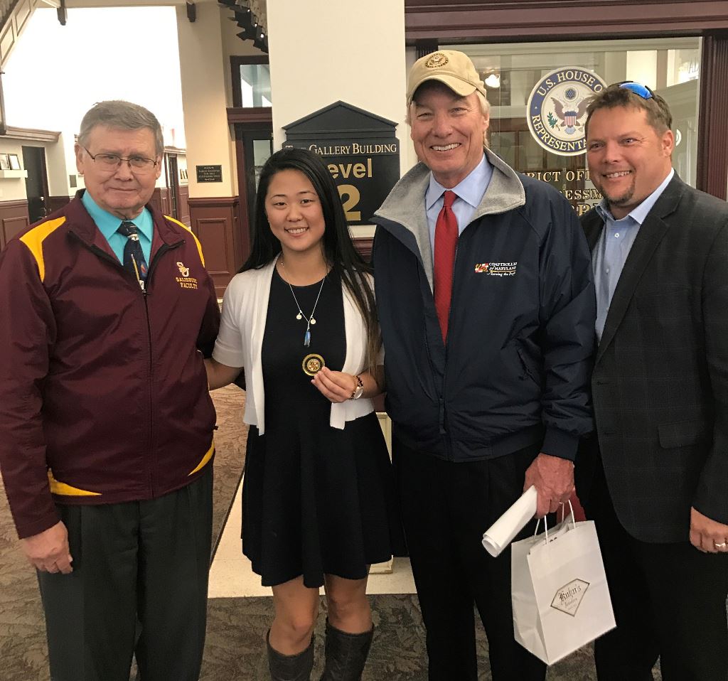 Peter Franchot, Kristy Trojan (Center), Robert Barber (left) and Carl Anderton Jr.