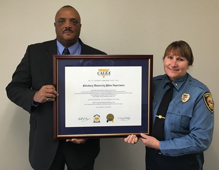 SUPD Reaccreditation, Edwin Lashley (left)