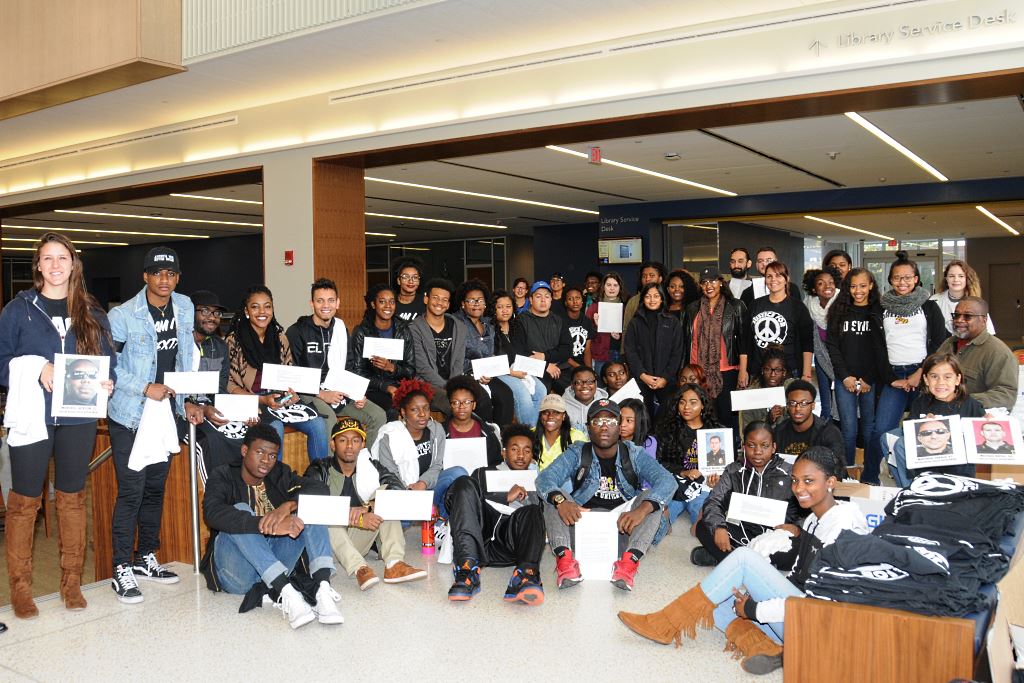 Participants with Placards