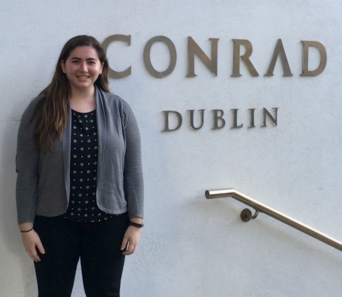 Rachel Yarsky at her internship at the Conrad Hilton in Ireland