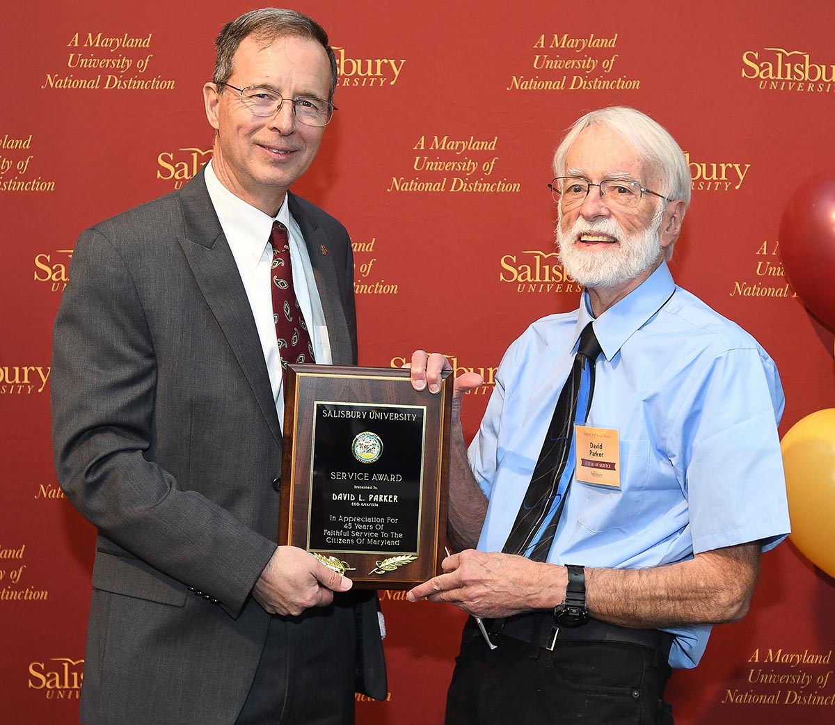 SU President Charles Wight and Dr. Dave Parker