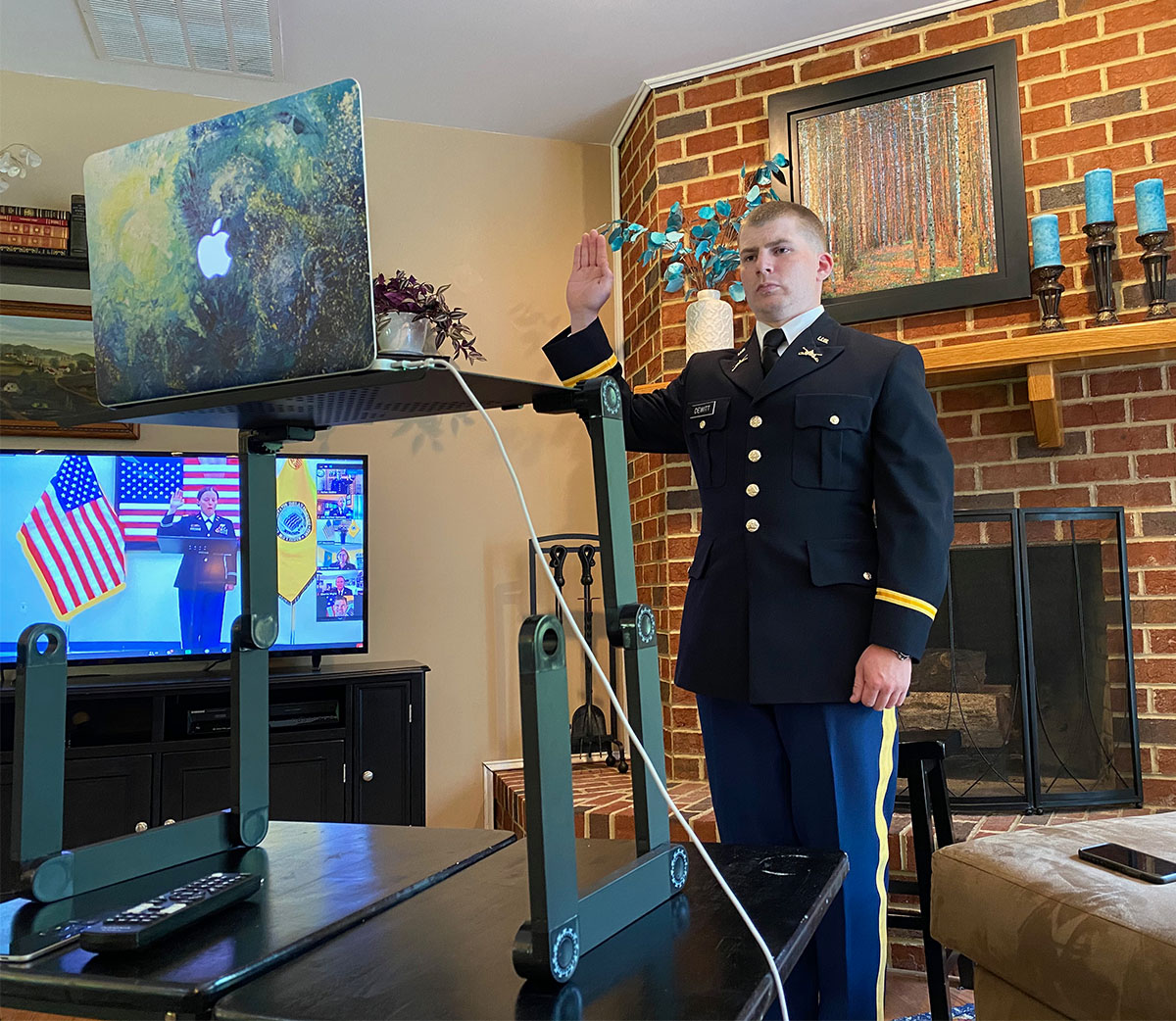ROTC cadet commissioned