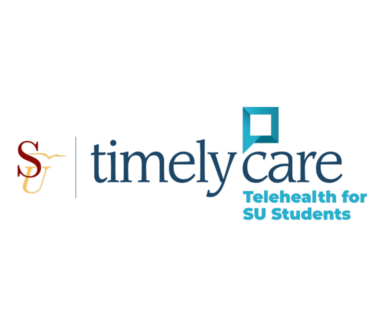 TimelyCare and SU logos