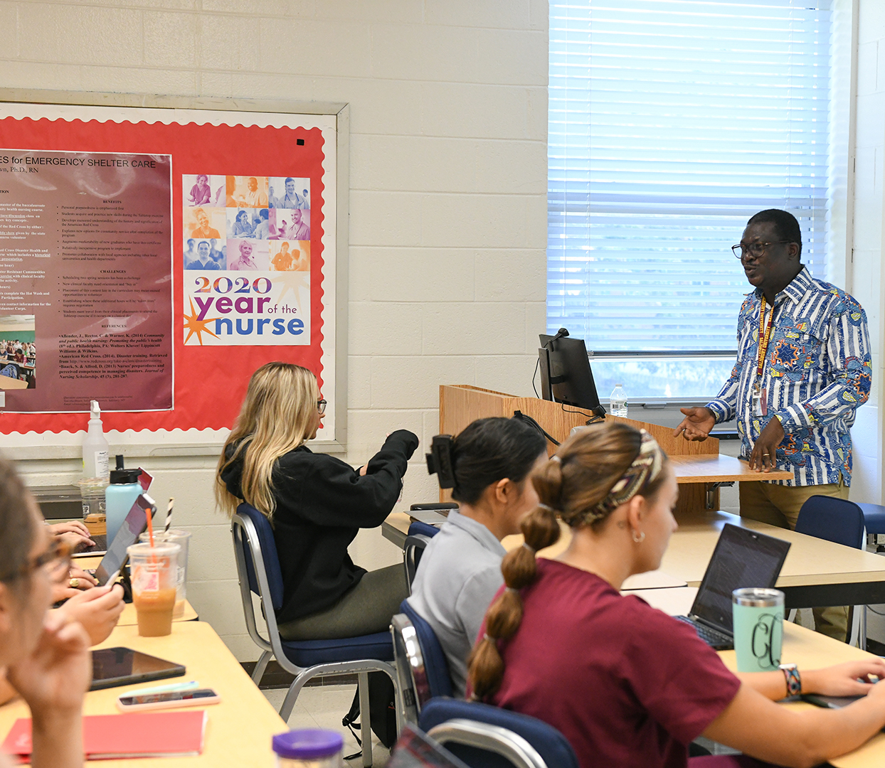 Dr. Boso teaching a class