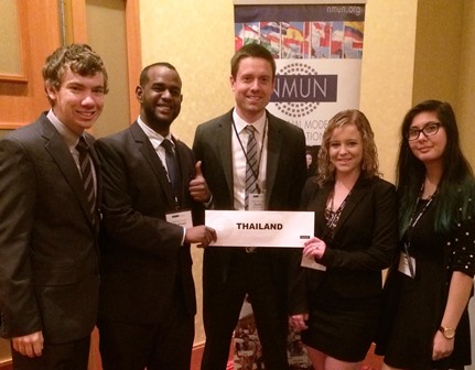 Members of Salisbury University’s Model United Nations Club 