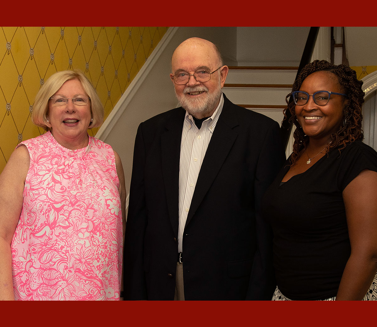From left to right are Phyllis Vinyard, Dr. Peter Jackson and Sonya Whited.
