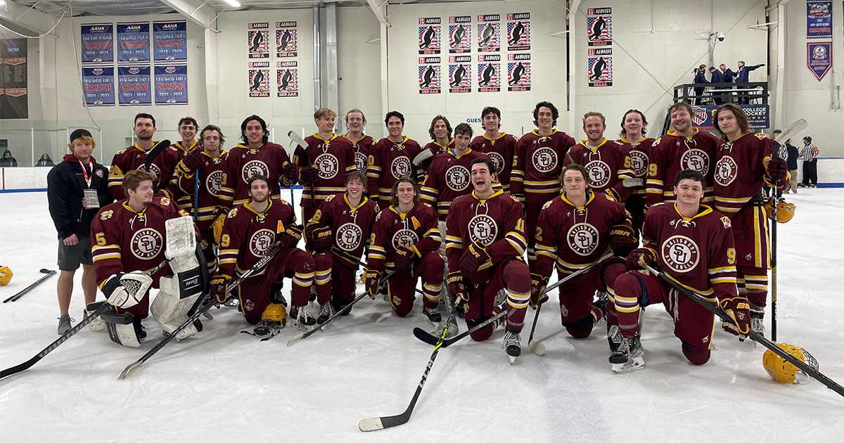 SU Club Ice Hockey Earns First National Tournament Win to Cap Successful Season