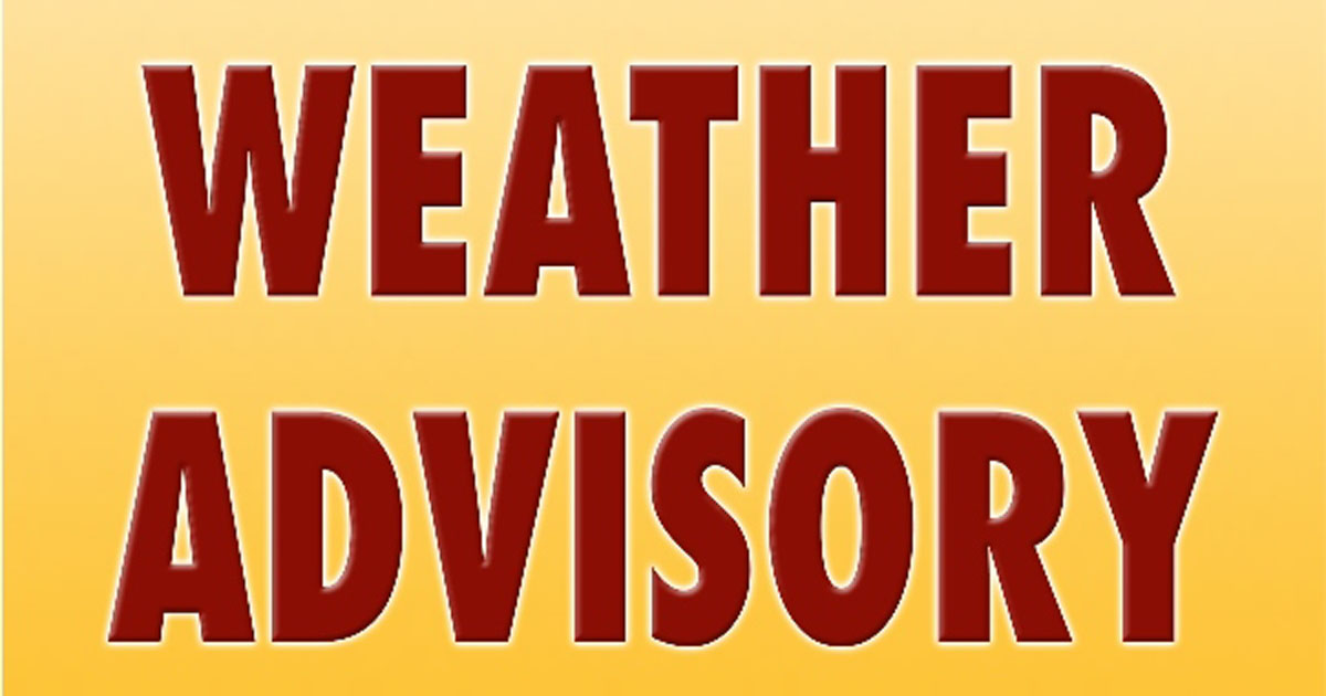 Weather Advisories Issued for Wicomico County January 9
