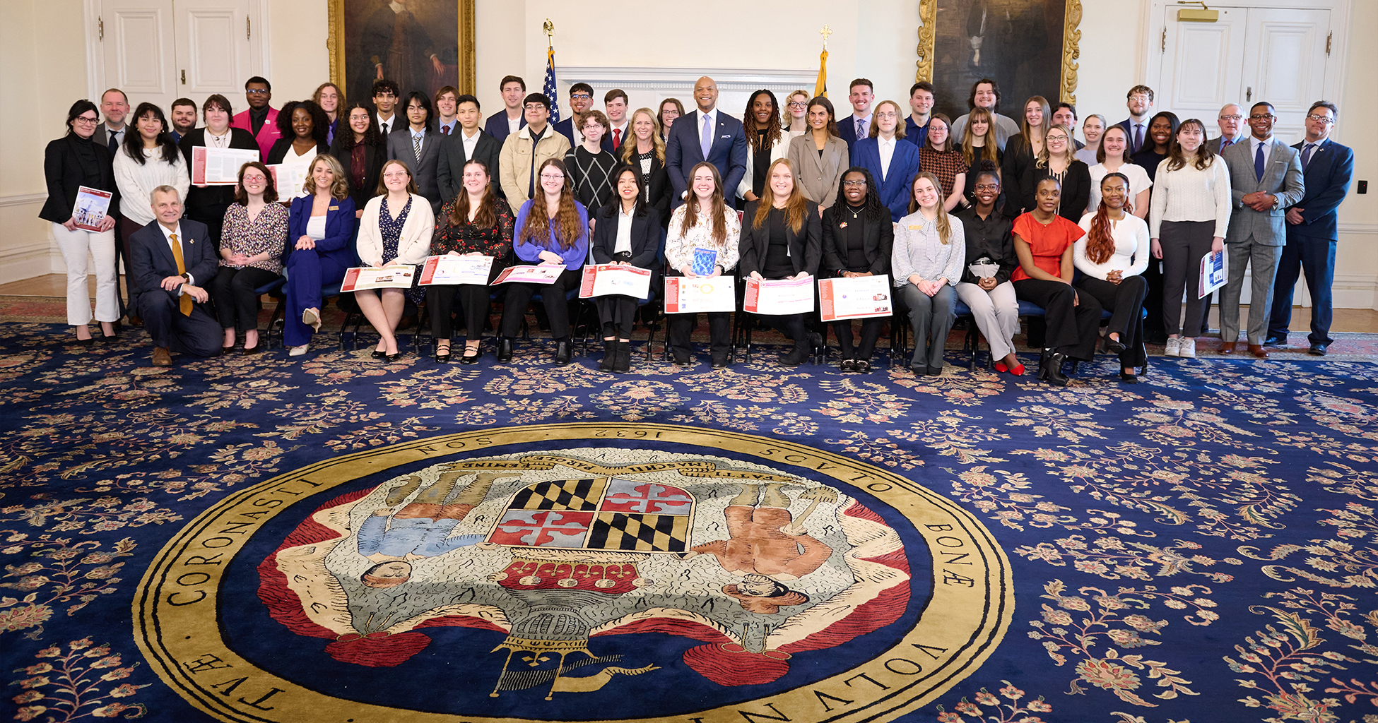 SU Students Present Research to Governor Moore, Maryland Legislators at Posters on the Bay