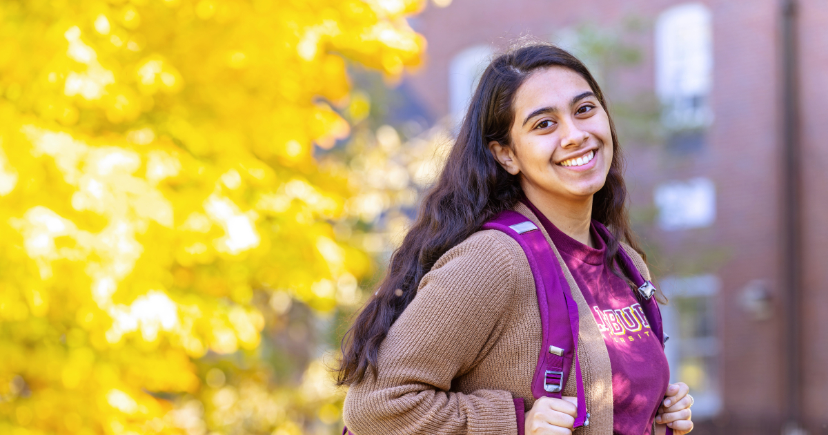 Sofia Arnaiz on SU campus