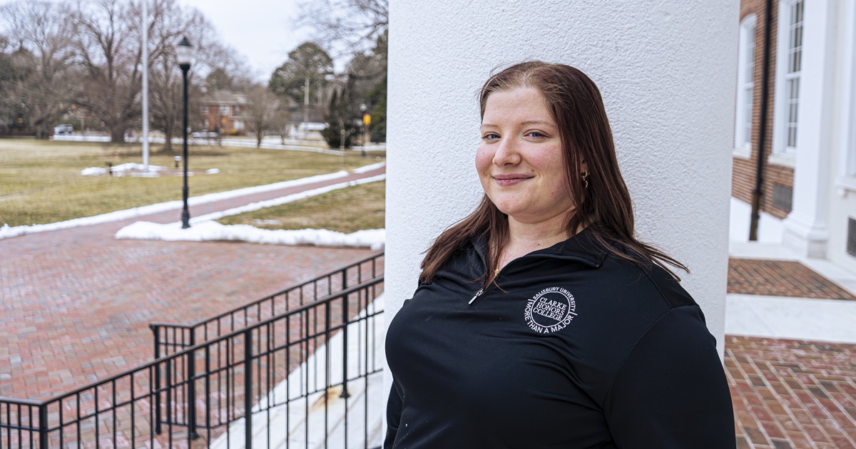 Nora Lewis on SU campus