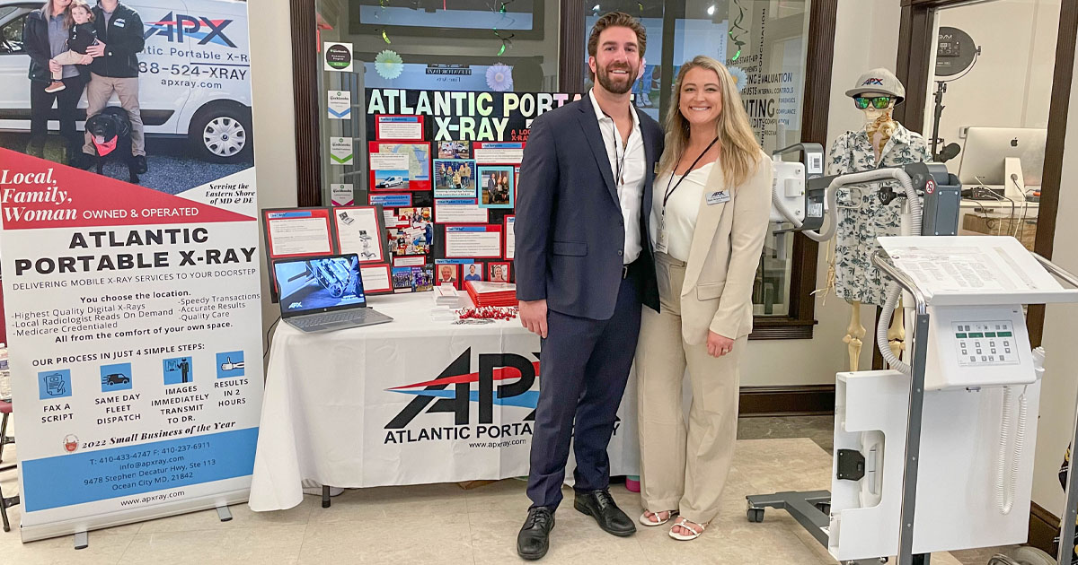 Gavin and Sara Aquino of Atlantic Portable X-Ray earned $40,000 in the 20th round of Salisbury University's Philip E. and Carole R. Ratcliffe Shore Hatchery entrepreneurship competition.
