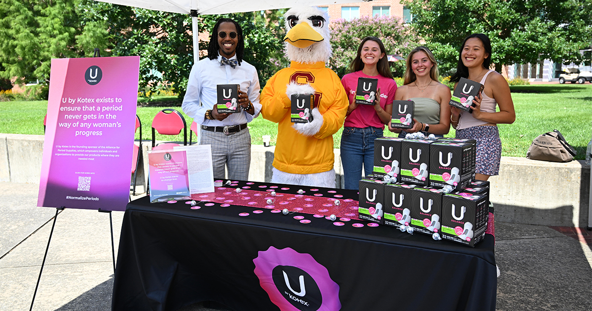 U by Kotex product handout at SU